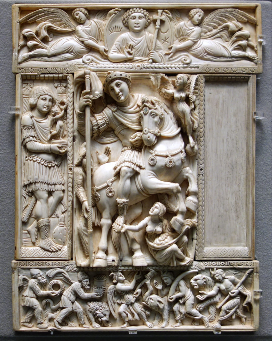 Barberini Ivory, Constantinople (?), 525–550, ivory, ca. 34 x 19 x 3 cm (photo: Steven Zucker, CC BY-NC-SA 2.0)