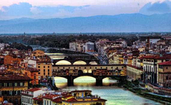 The Ponte Vecchio (“Old Bridge”) in Florence