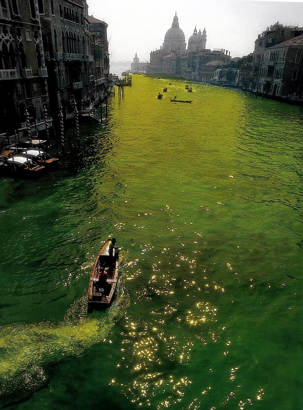 Nicolás García Uriburu, Coloration of the Grand Canal, Venice, 1968, chromogenic print (Uriburu Foundation collection )
