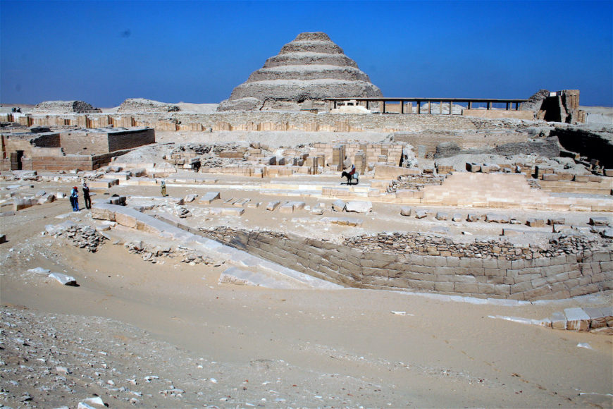 Stepped Pyramid complex, Saqqara, Old Kingdom, c. 2675-2625 B.C.E. Photo: Dr. Amy Calvert