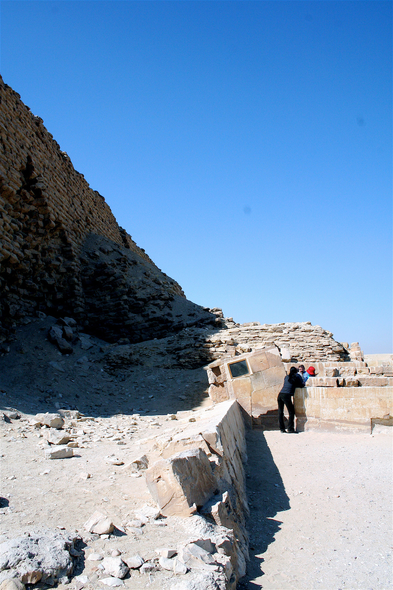 Serdeb on north side of the Step Pyramid, Stepped Pyramid complex, Saqqara, Egypt (photo: Dr. Amy Calvert)