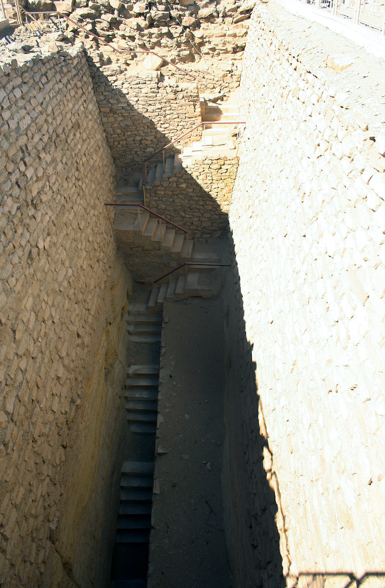 Passageway leading down to the South Tomb, Stepped Pyramid complex, Saqqara, Egypt (photo: Dr. Amy Calvert)