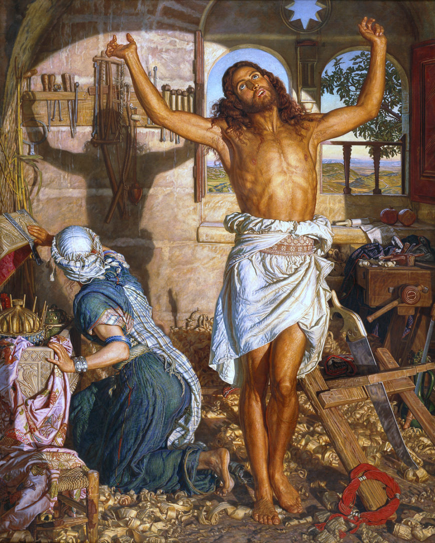 William Holman Hunt, The Shadow of Death, 1870-73, retouched 1886, oil on canvas, 214/2 x 168.2 cm (Manchester Art Gallery)
