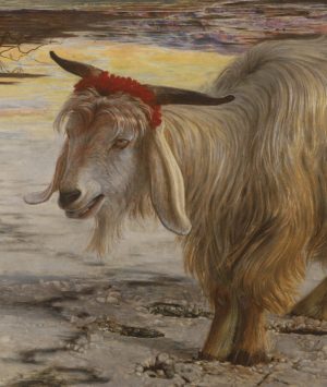 Detail, William Holman Hunt, The Scapegoat, 1854–1856, oil on canvas, 86 × 140 cm (Lady Lever Art Gallery, Port Sunlight)