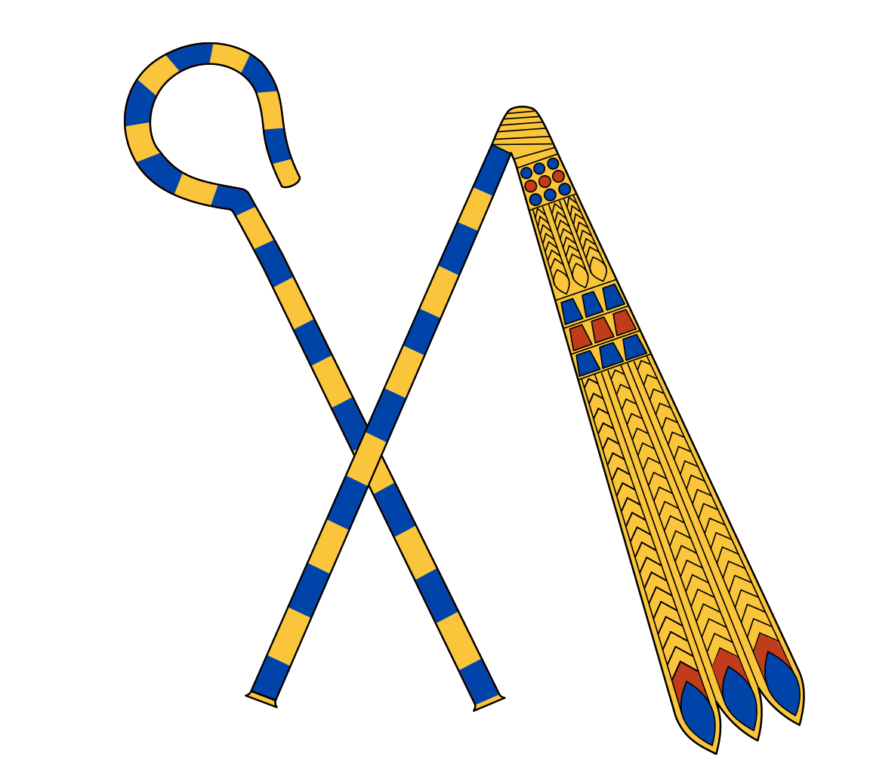 Egyptian crook and flail (by: Jeff Dahl)