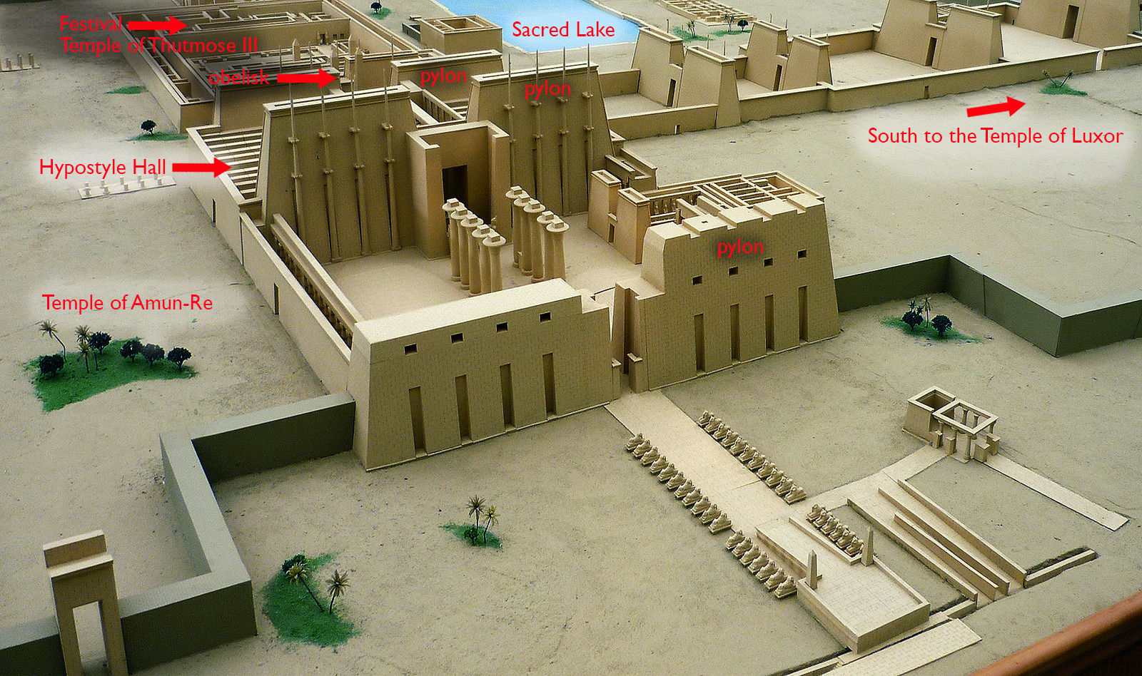 Model of the Precinct of Amon-Re, Karnak (photo: Rémih, CC: BY-SA 3.0)