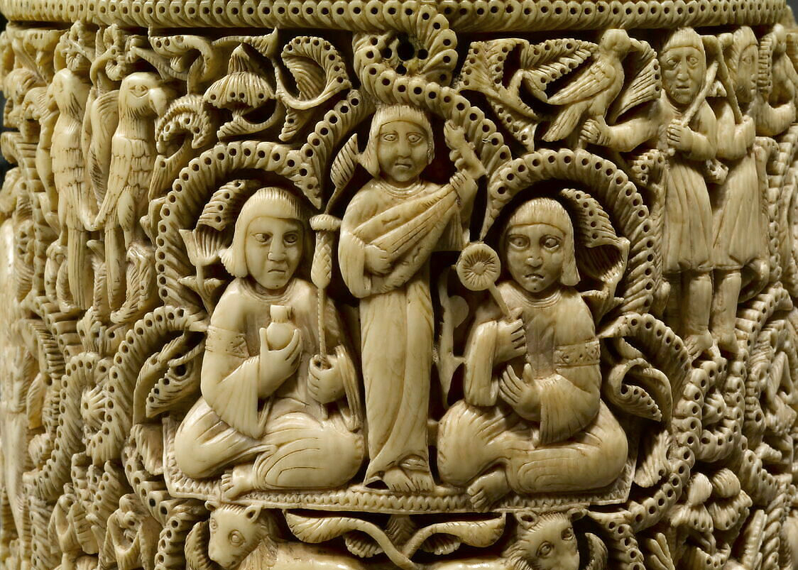 Pyxis of al-Mughira (detail), (Musée du Louvre, Paris)