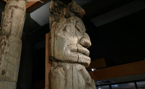 19th century<br>Tlingit mortuary and memorial totem poles