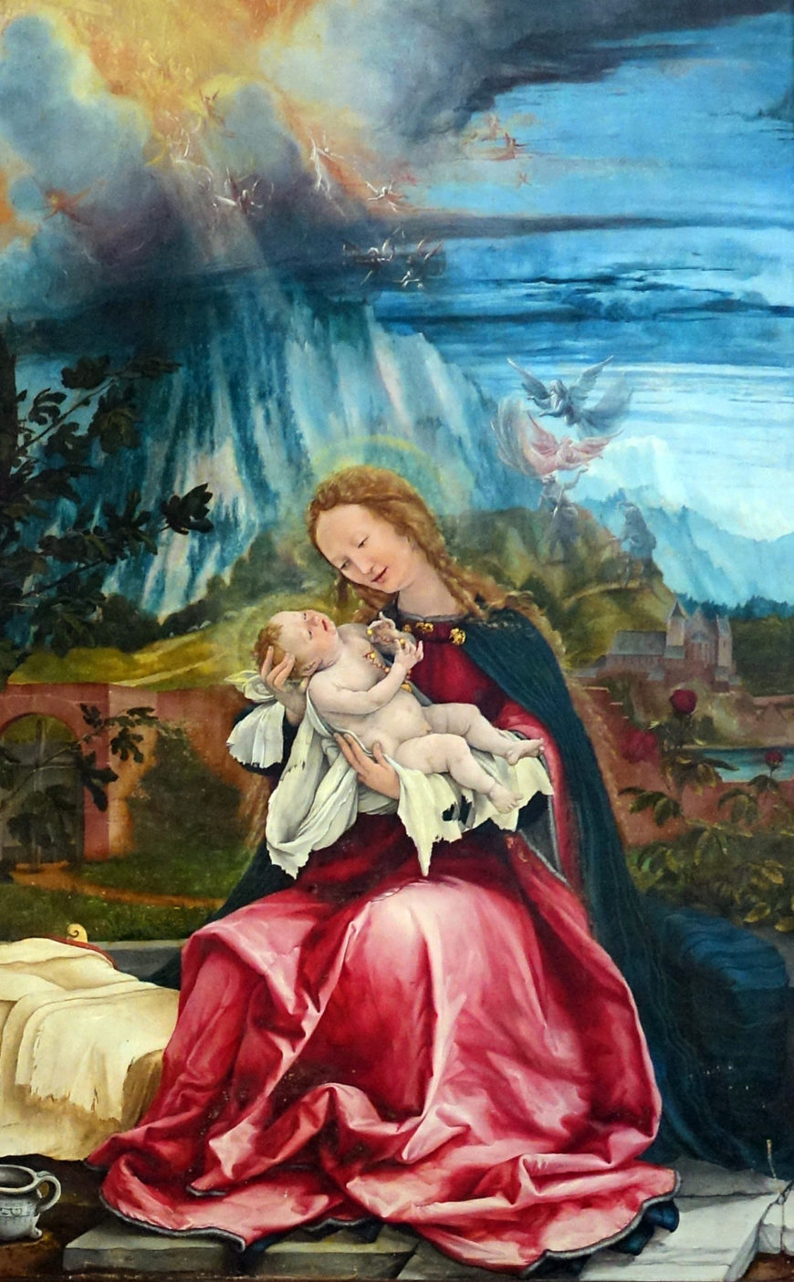 Virgin and child (detail), Matthias Grünewald, Isenheim Altarpiece, 1510–15 (photo: Gzen92, CC BY-SA 4.0)