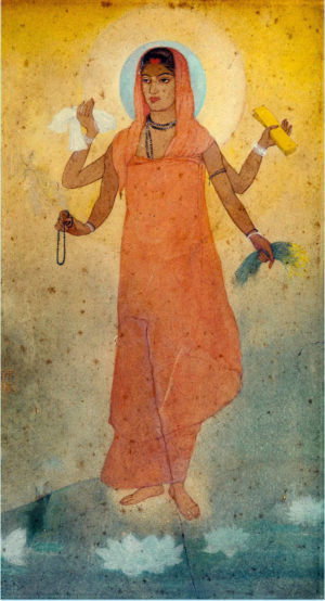 Abanindranath Tagore, Bharat Mata, 1905, gouache, 26.6 x 15.2 cm (Victoria Memorial Hall, Kolkata)