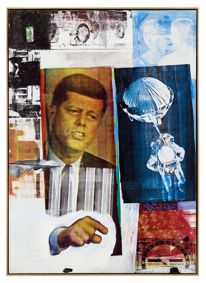 Robert Rauschenberg, Retroactive II, 1963, oil and silkscreen ink on canvas, 213.4 x 152.4 cm (Museum of Contemporary Art Chicago)
