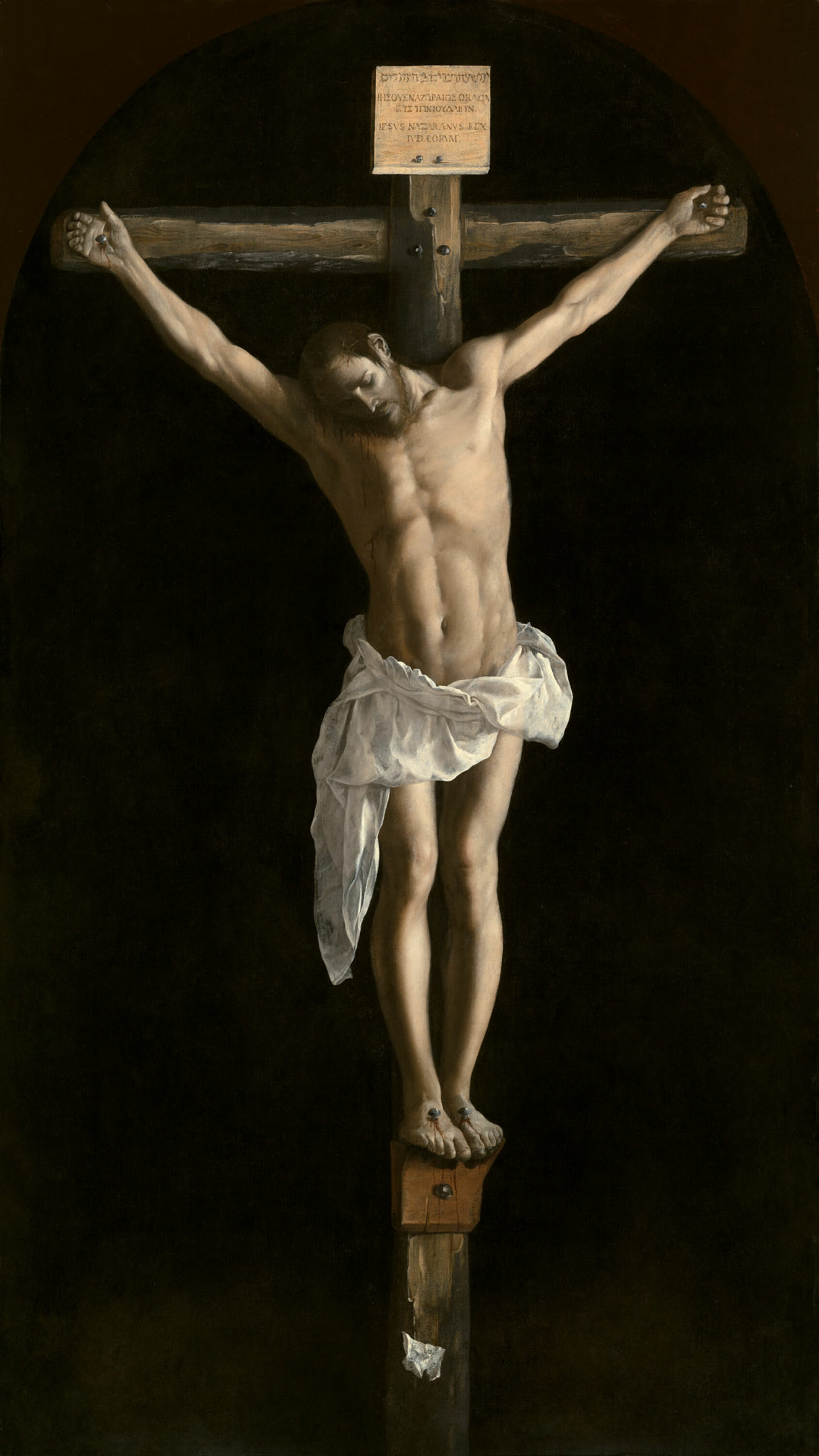 Francisco de Zurbarán, The Crucifixion, 1627, oil on canvas, 290.3 x 165.5 cm (The Art Institute of Chicago)