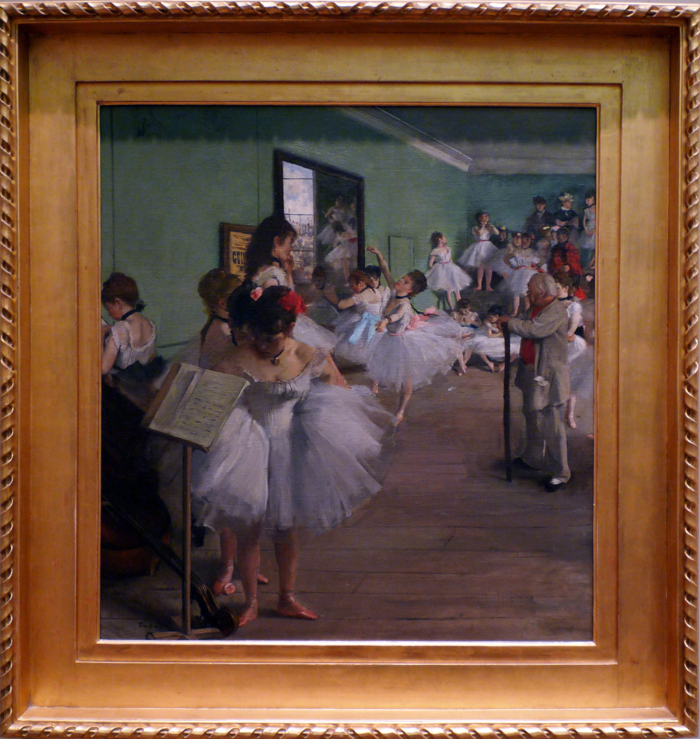 Edgar Degas, The Dance Class,, 1874, oil on canvas, (Metropolitan Museum of Art, New York)