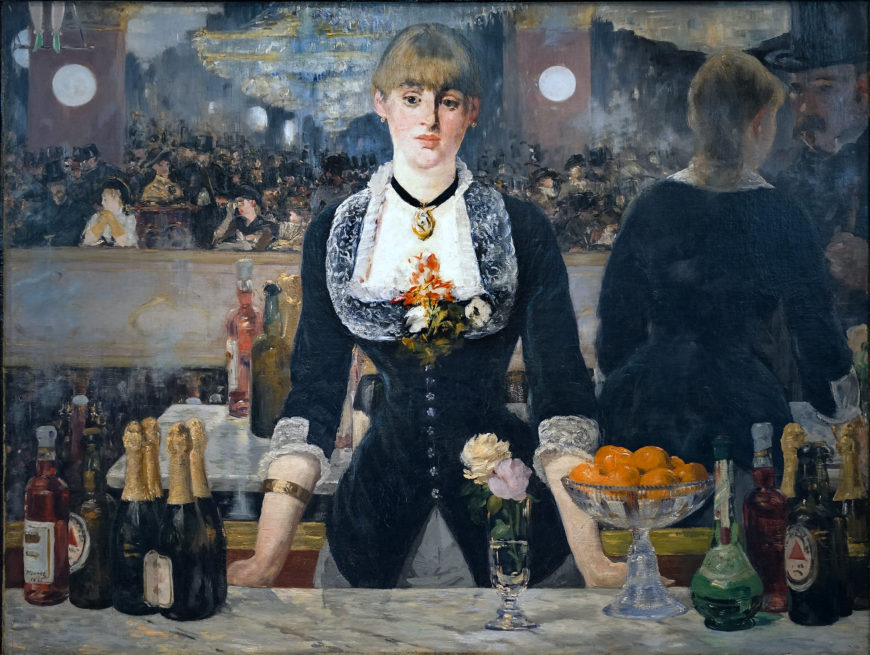Édouard Manet, A Bar at the Folies-Bergère, oil on canvas, 1882 (Courtauld Gallery, London, photo: Steven Zucker, CC BY-NC-SA 2.0)