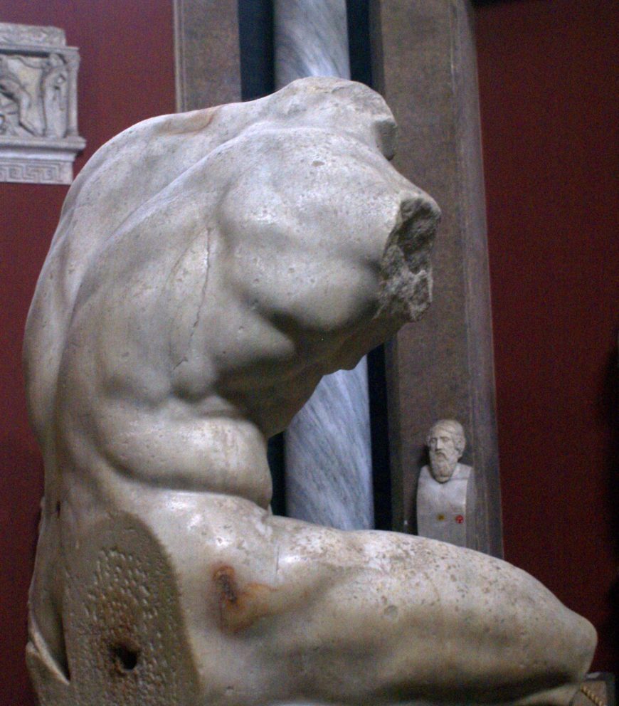 Belvedere Torso, marble copy of a Greek bronze original, probably from the 2nd century B.C.E. (Vatican Museums) (photo: Giovanni, CC BY-SA 2.0)