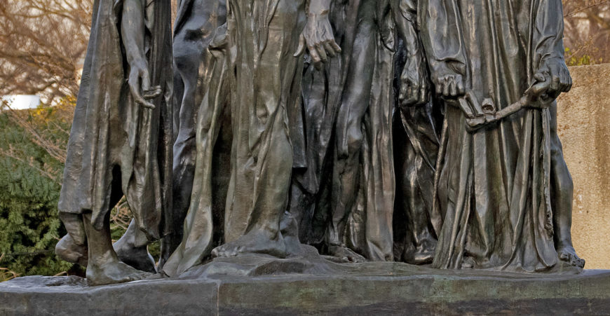 Detail, Auguste Rodin, The Burghers of Calais, bronze, 1884-95 (Musée Rodin, Paris) (photo: Ron Cogswell, CC BY-NC 2.0)