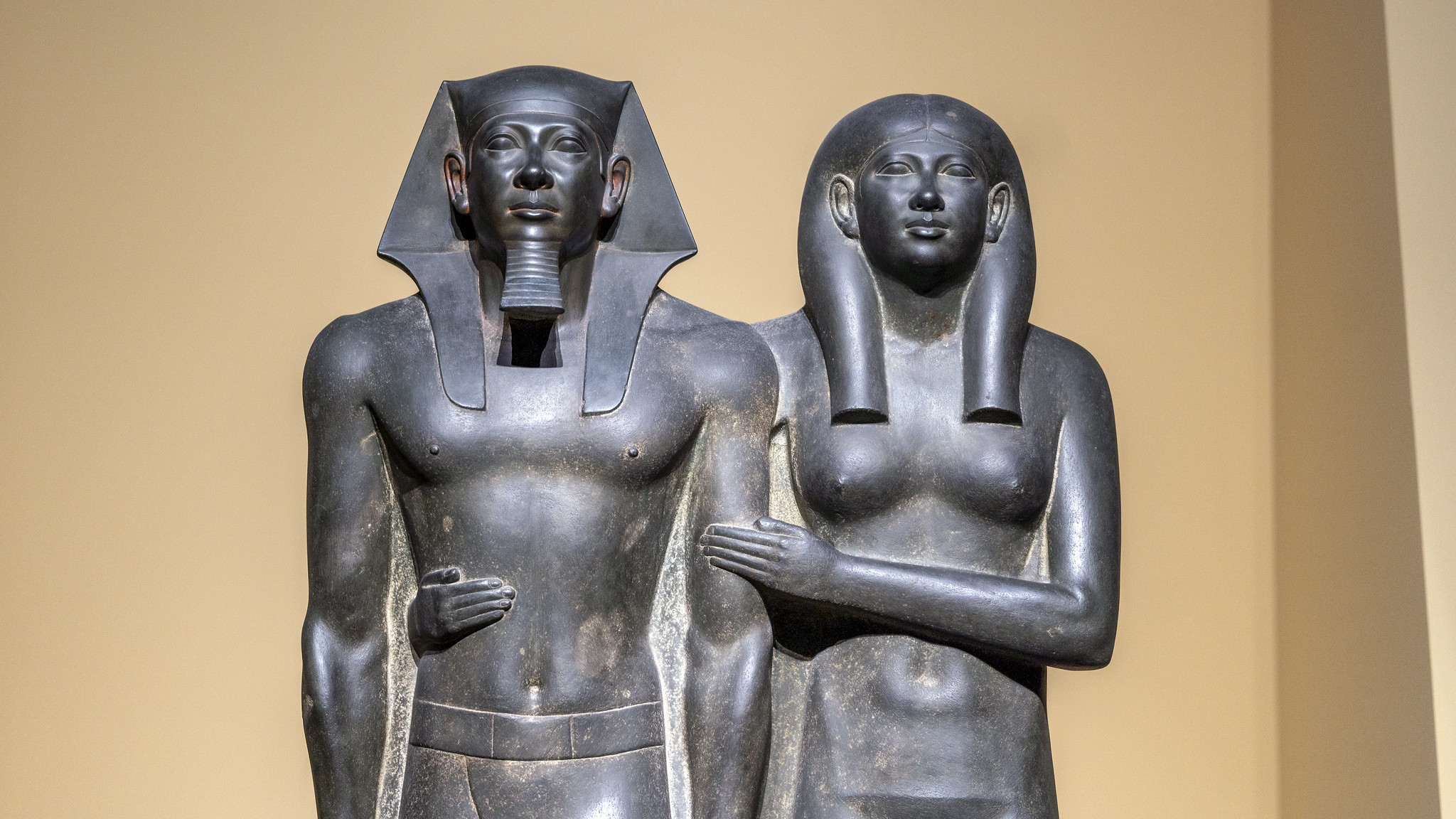 King Menkaure (Mycerinus) and queen