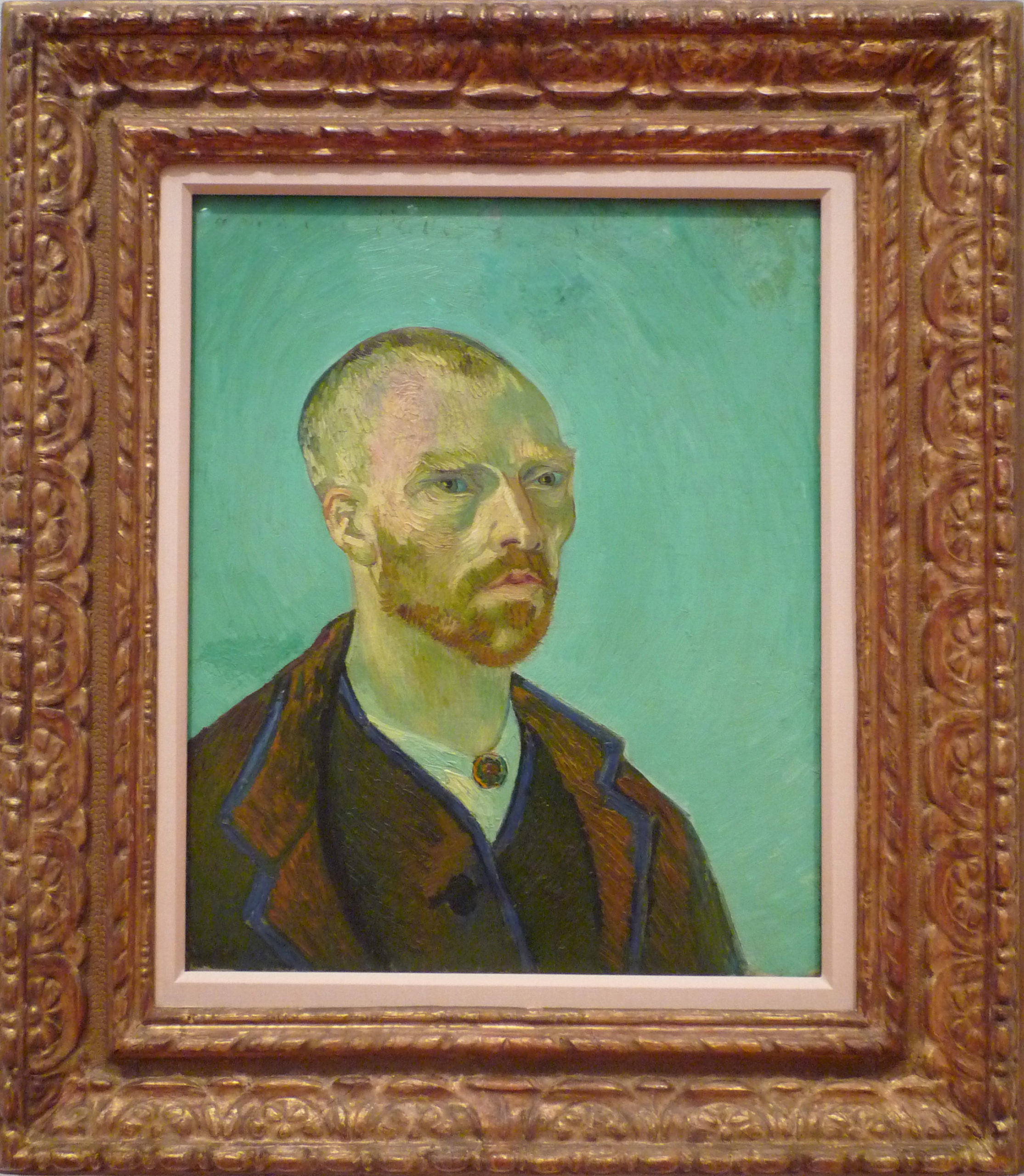 Vincent van Gogh, Self-Portrait Dedicated to Paul Gauguin, 1888, oil on canvas, 24 x 19-11/16 inches (Fogg, Harvard Art Museums)