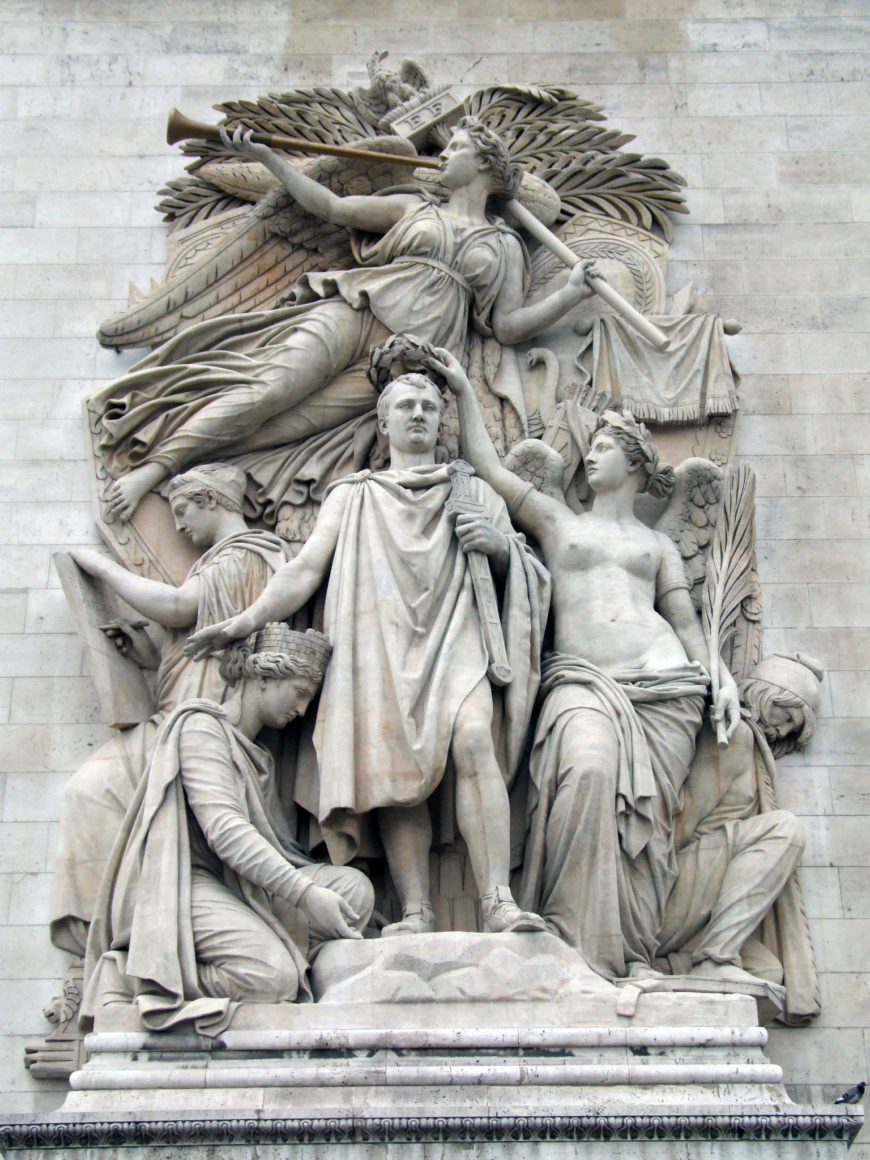 Jean-Pierre Cortot, The Apotheosis of Napoleon I (The Triumph of 1810), 1833–1836, limestone, Arc de Triomphe de l'Étoile, Paris (photo: falling_angel, CC BY-NC-ND 2.0)