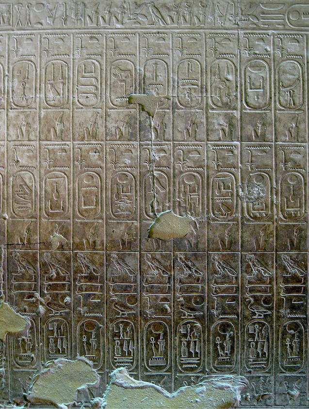 King List, from the Temple of Seti I, Abydos, Egypt (photo: Olaf Tausch, CC BY 3.0)