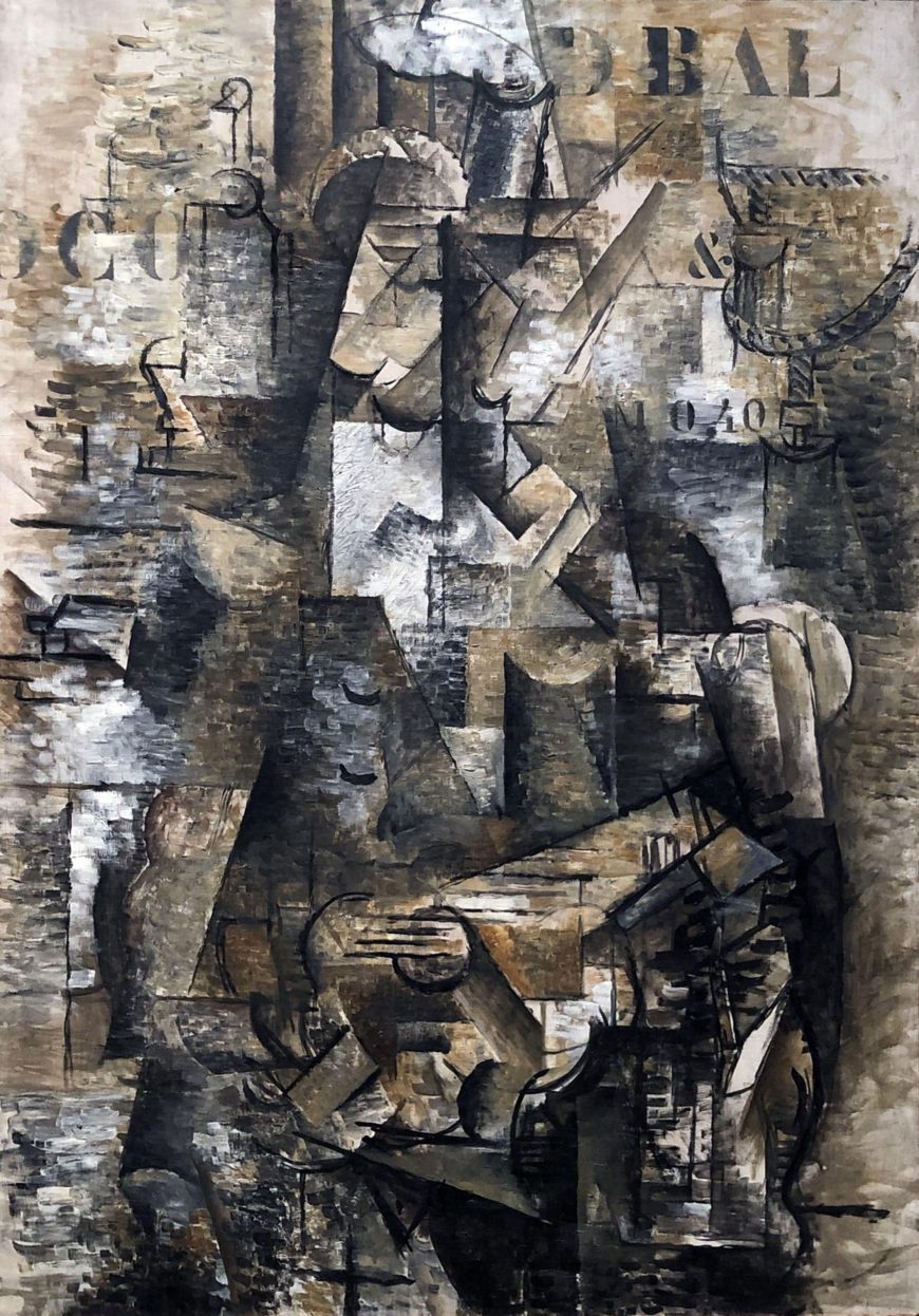 Georges Braque, The Portuguese, 1911, oil on canvas, 116.8 x 81 cm (Kunstmuseum Basel, Basel, Switzerland)