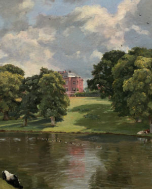 Country home (detail), John Constable, Wivenhoe Park, Essex, 1816, oil on canvas, 56.1 x 101.2 cm (National Gallery of Art)