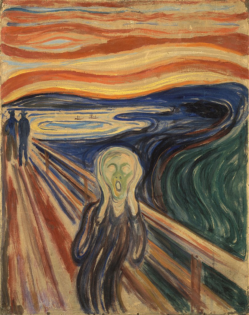 Edvard Munch, The Scream, 1910, tempera on board, 66 x 83 cm (The Munch Museum, Oslo)
