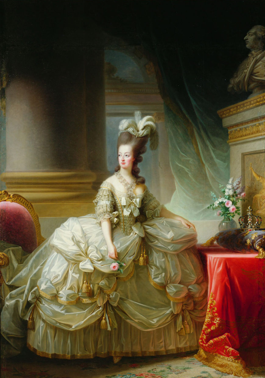 Élisabeth Louise Vigée-LeBrun, Archduchess Marie Antoinette, Queen of France, 1778, oil on canvas, 273 x 193.5 cm (Kunsthistorisches Museum, Vienna, photo: ©KHM-Museumsverband, CC BY-NC-SA 4.0)