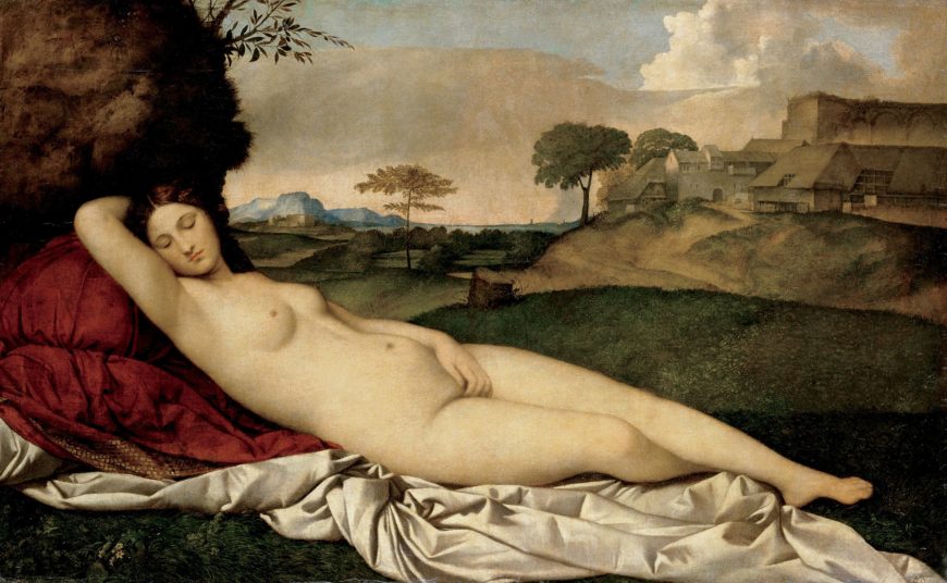Giorgione, Sleeping Venus, c. 1510, oil on canvas, 108.5 x 175 cm (Gemäldegalerie Alte Meister, Dresden)