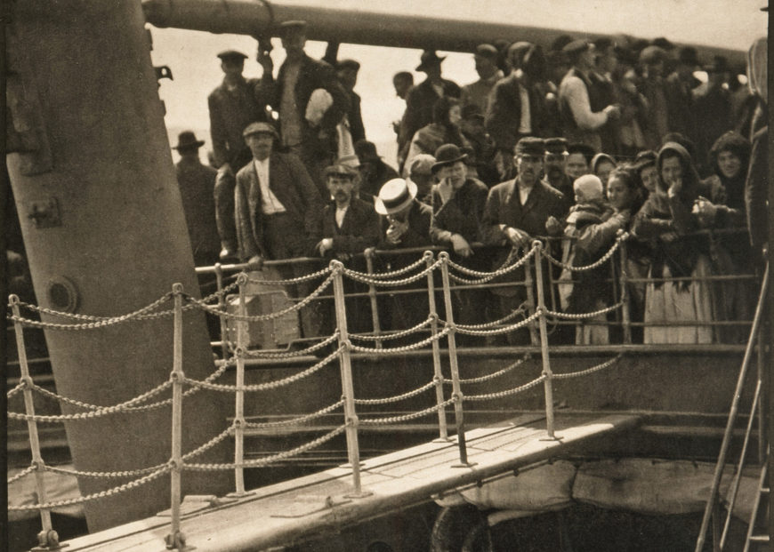 Detail, Alfred Stieglitz, The Steerage, 1907, photogravure, 33.3 x 26.5 cm (Los Angeles County Museum of Art)