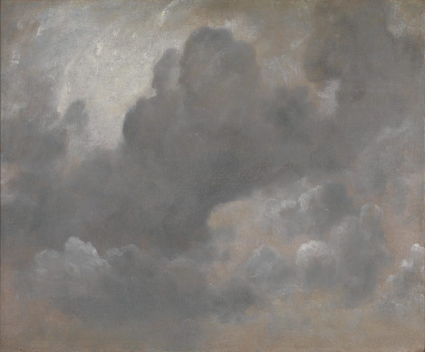 John Constable, Cloud Study, 1822, oil on paper laid on board, 47.6 x 57.5 cm (photo © Tate, CC-BY-NC-ND 3.0)