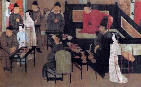 Gu Hongzhong, <em>The Night Revels of Han Xizai</em>, handscroll