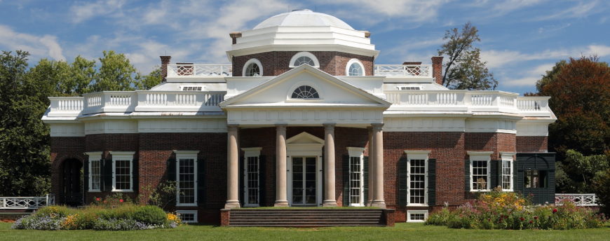 Thomas Jefferson, Monticello, Charlottesville, Virginia, 1770–1806 (photo: Corkythehornetfan, CC BY-SA 3.0)