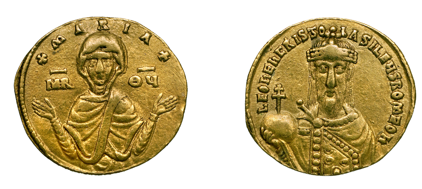 Solidus of Leo VI, 886-908, Constantinople, gold, 4.37g (photo © Dumbarton Oaks)