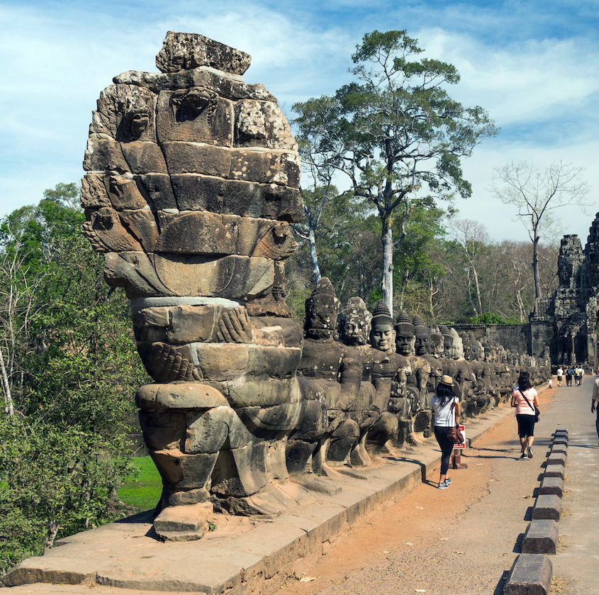 Detail of South gate, Angkor Thom (photo: Marcin Konsek, CC BY-SA 4.0)