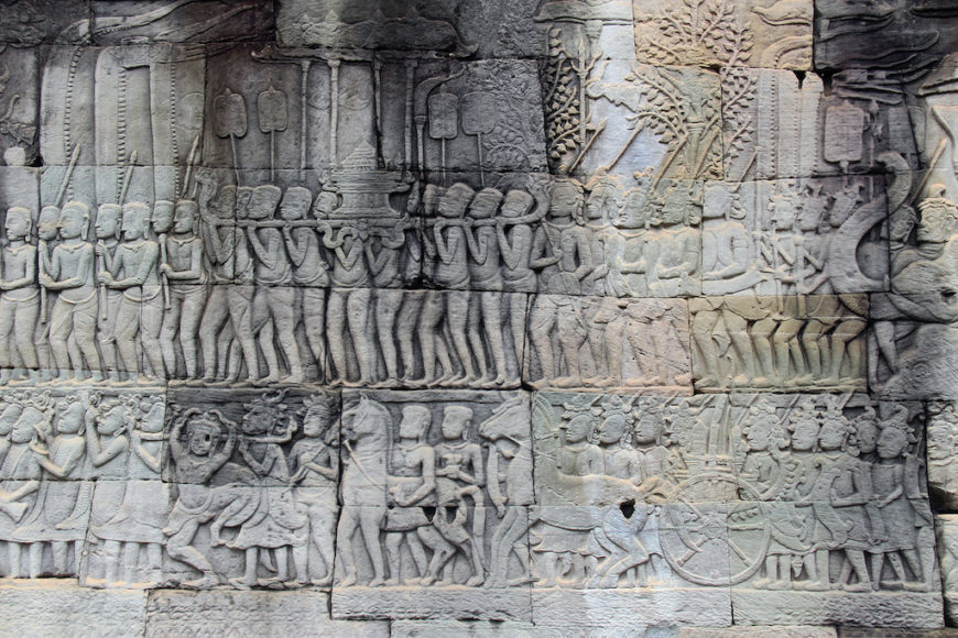 Battle scene, Bayon Temple, Angkor Thom (photo: Gary Todd, CC0)
