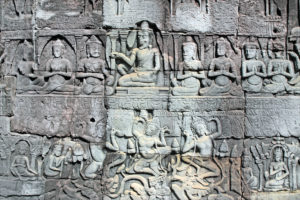 Bas-relief of Shiva, inner gallery, Bayon Temple, Angkor Thom (photo: Jean-Pierre Dalbéra, CC BY 2.0)