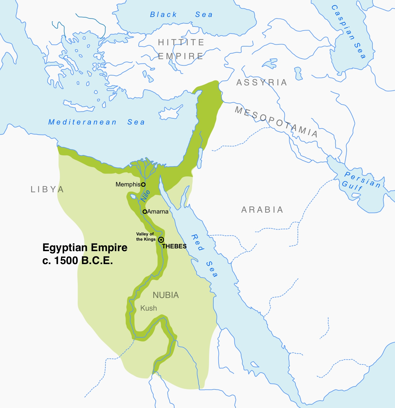 Egyptian Empire, c. 1500 B.C.E.