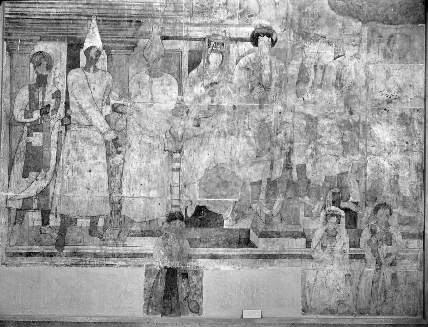 Painting of Conon and his family performing a sacrifice, installed for display in the Syrian National Museum in Damascus. From the ‘Temple of Bel’ in northwest corner of the city. Yale Dura Archive Dam157
