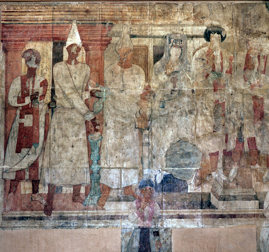 Painting of Conon and his family performing a sacrifice, installed for display in the Syrian National Museum in Damascus. From the ‘Temple of Bel’ in northwest corner of the city