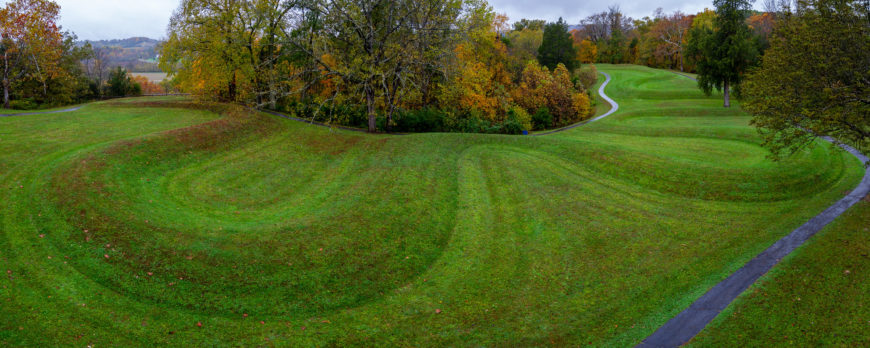 Fort Ancient Culture(?), Great Serpent Mound, c. 1070, Adams County, Ohio (photo: Arthur T. LaBar, CC BY-NC 2.0)
