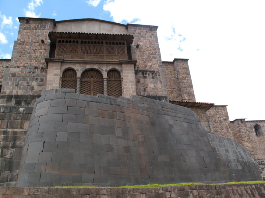 Remains of the Qorikancha, Inka masonry below Spanish colonial construction of the church and monastery of Santo Domingo, Cusco, Peru, c. 1440 (photo: Angela Rutherford, CC BY-NC-ND 2.0)