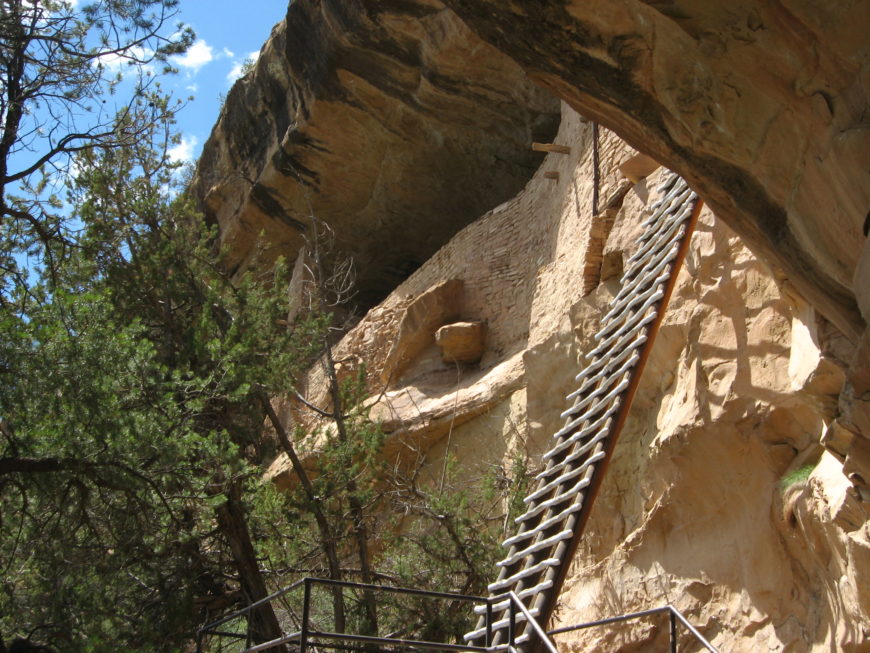 Ladder to Balcony House, Mesa Verde National Park (photo: Ken Lund, CC BY-SA 2.0)