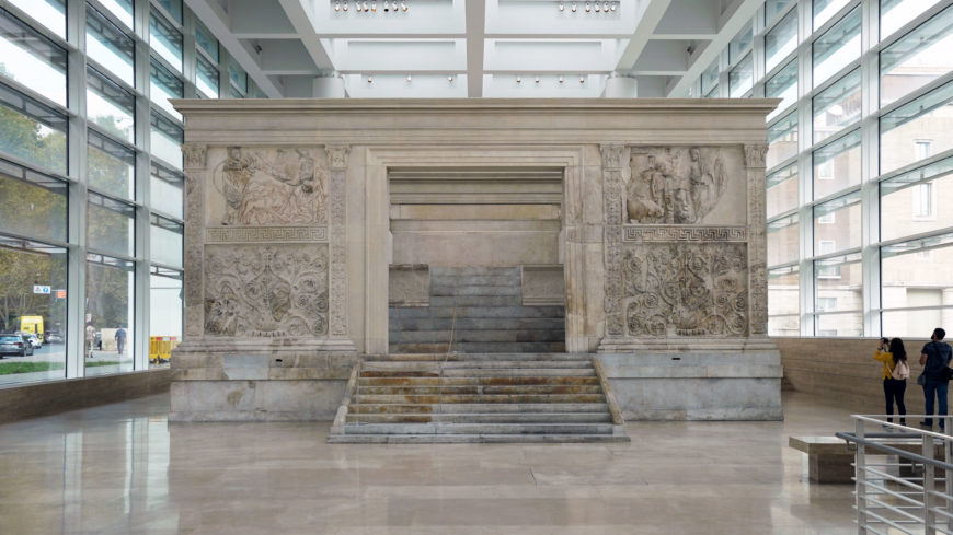 Ara Pacis Augustae (Altar of Augustan Peace), 9 B.C.E. (photo: Steven Zucker, CC BY-NC-SA 2.0)