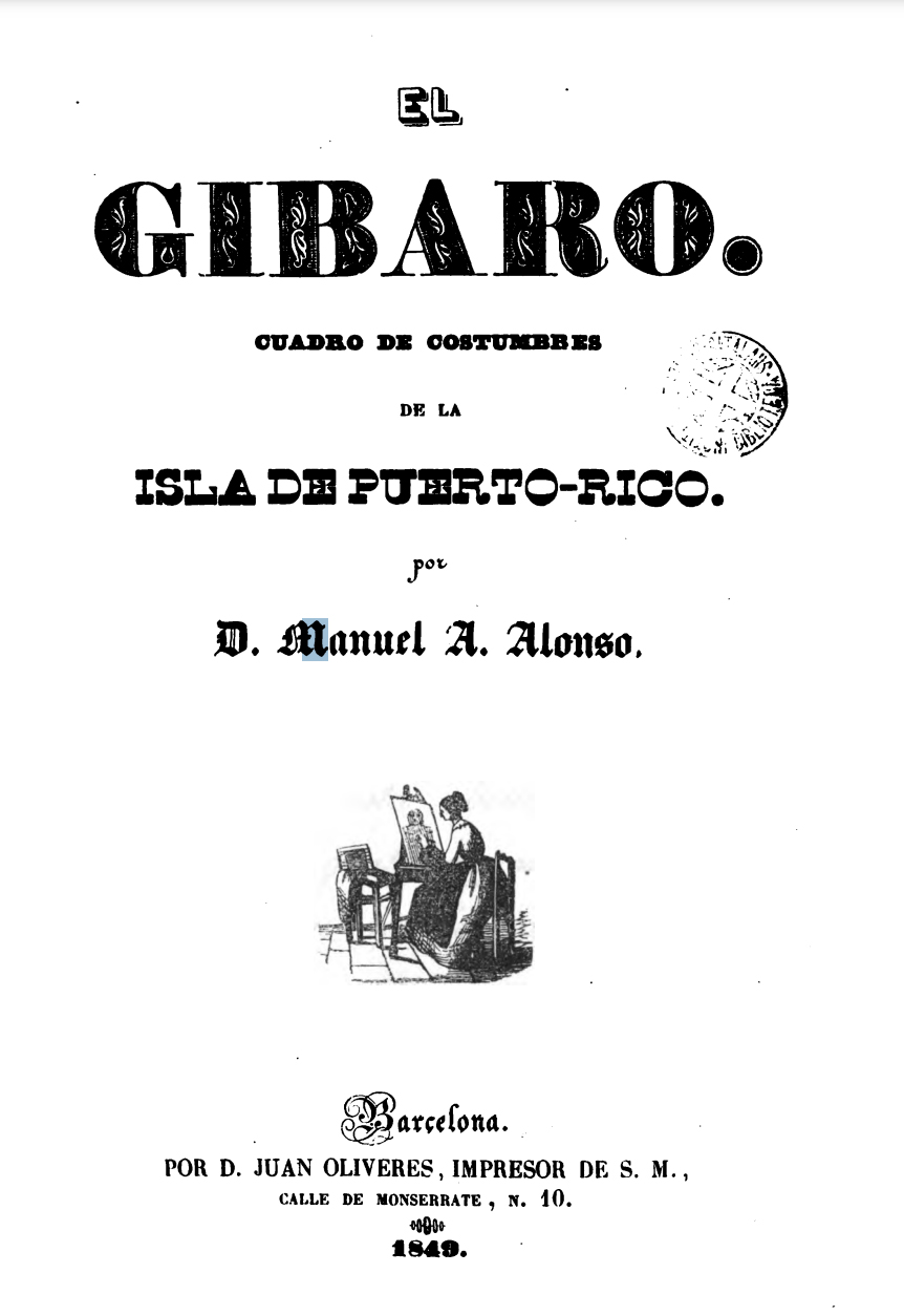 Manuel A. Alonso, El Gibero, 1849
