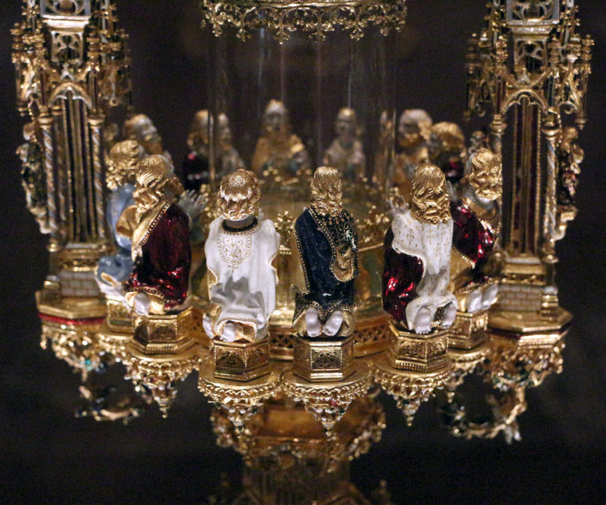 Belém Monstrance, attributed to Gil Vicente, 16th century, gold and polychrome enamels, 73 cm x 32 cm x 26 cm (MNAA National Museum of Ancient Art, Lisbon)