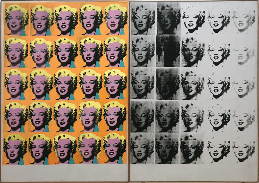 Andy Warhol, Marilyn Diptych, 1962, acrylic on canvas, 2054 x 1448 mm (Tate) © 2022 The Andy Warhol Foundation for the Visual Arts, Inc. (photo: rocor, CC BY-NC 2.0)
