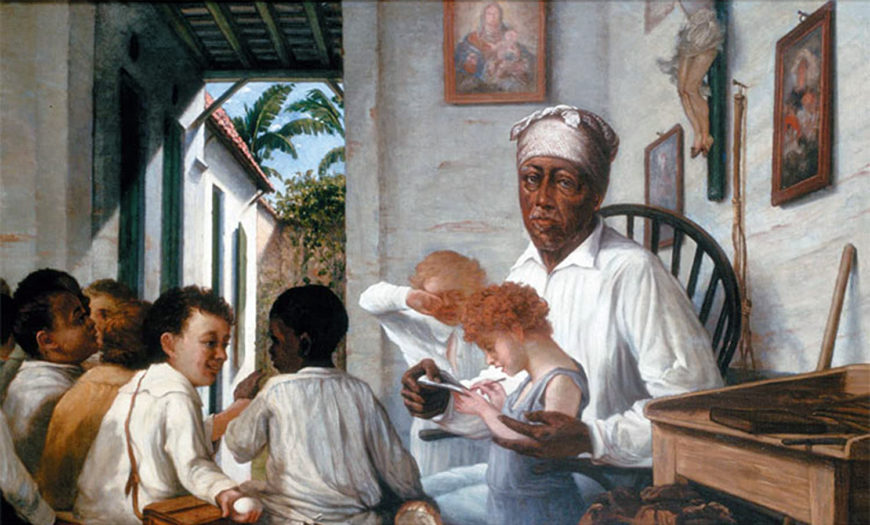 Francisco Oller, he School of Teacher Rafael Cordero, 1891 (Athenaeum of Puerto Rico Collection)