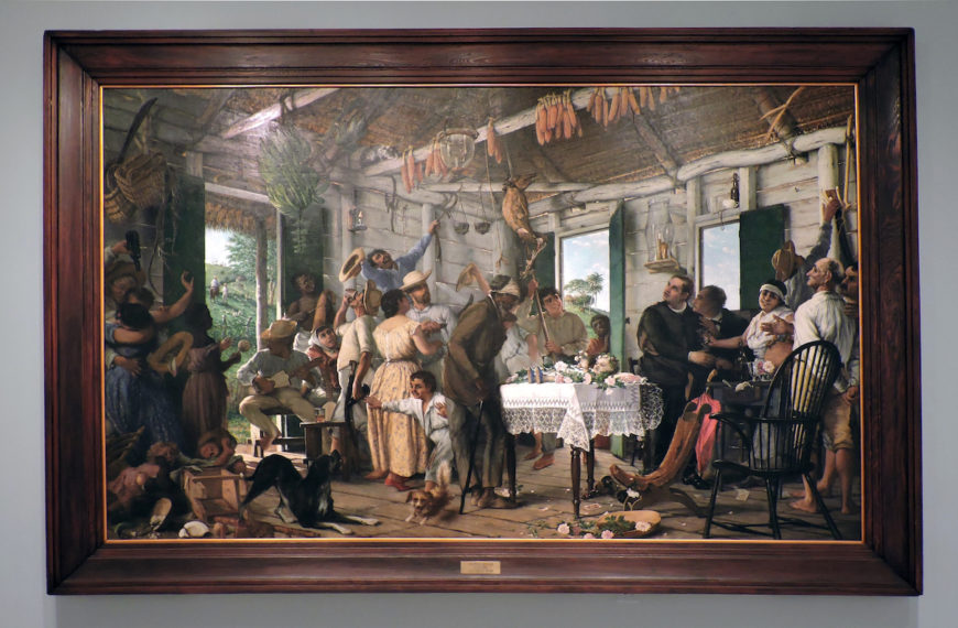Francisco Oller y Cestero, The Wake, 1893, oil on canvas, 269.24 x 411.47cm (Museum of History, Anthropology, and Art, University of Puerto Rico, Rio Piedras; photo: Tamara Díaz Calcaño)