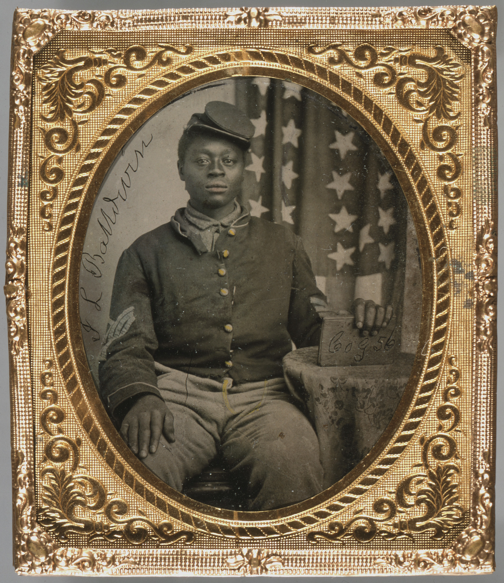 Tintype of Black Union Soldier, J. L. Balldwin, c. 1863 (Chicago History Museum)